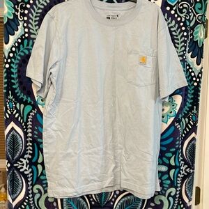Light blue Carhartt tshirt L
